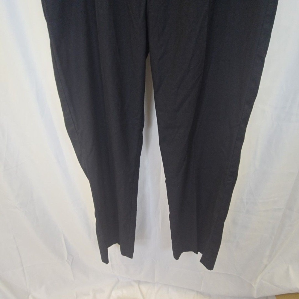 Andrew Fezza Dress Pants Mens 36x34 Black Ink Pleated Classic Fit Rayon Blend - Picture 3 of 16